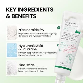 Axis-Y Complete No-Stress Physical Sunscreen 50mL