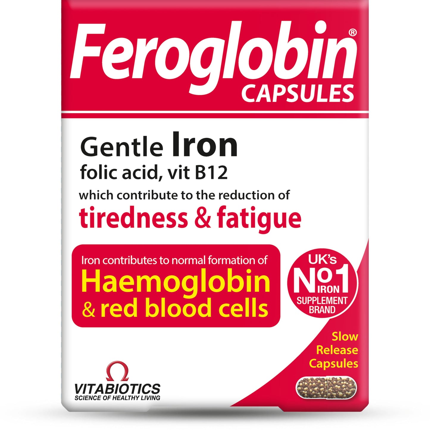 Vitabiotics, Feroglobin Capsules
30 Capsules