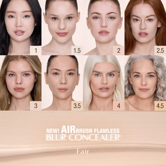Charlotte Tilbury Airbrush Flawless Crease-Proof Long-Wear Blur Concealer with Hyaluronic Acid