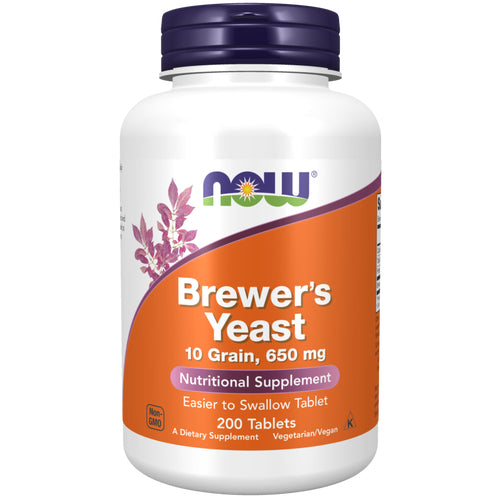 NOW Foods, Brewer's Yeast, 650 mg, 200 Tablets