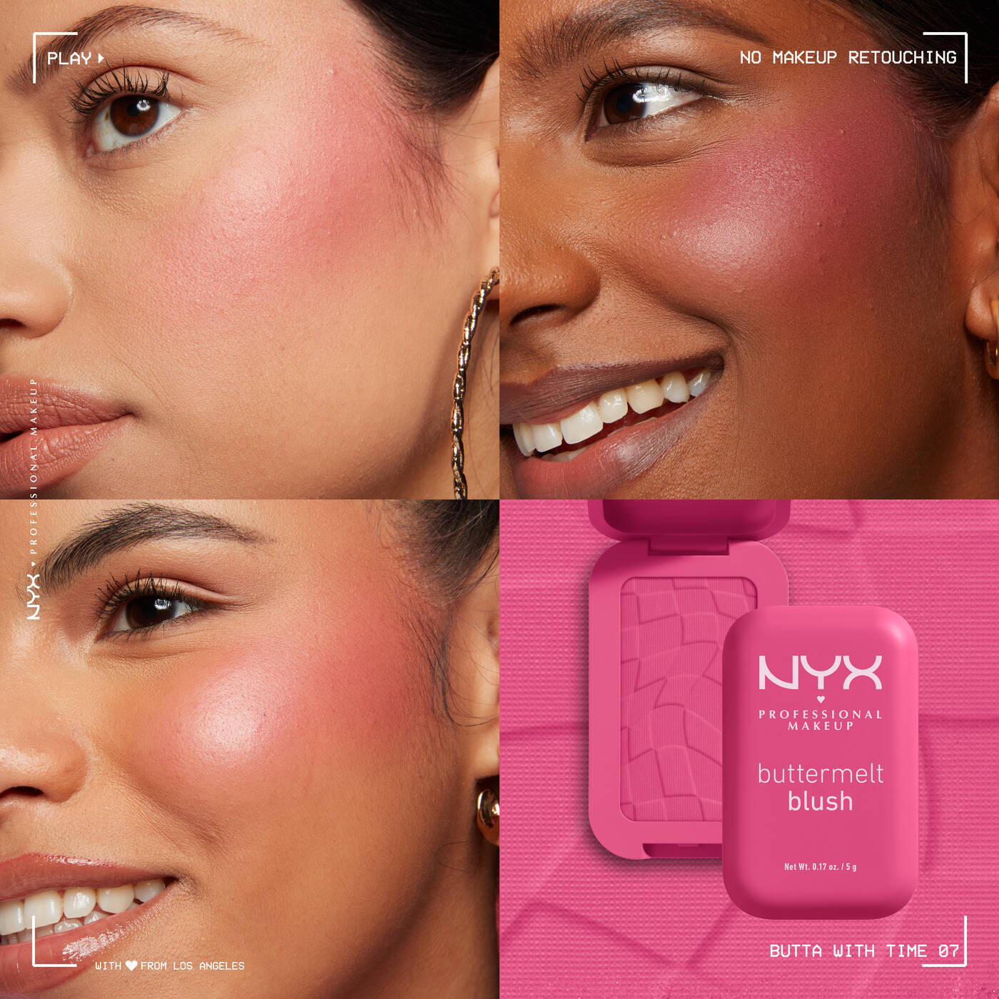 NYX Professional Makeup Professional Makeup Buttermelt Blush Butta with time