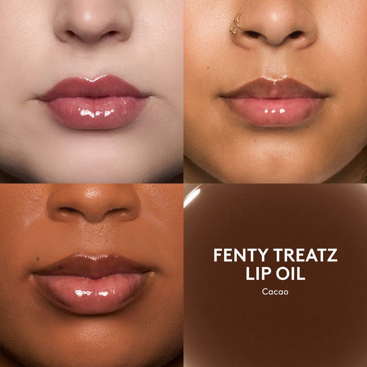 Fenty beauty Chocolit Treatz Lip
Luminizer + Lip Oil duo