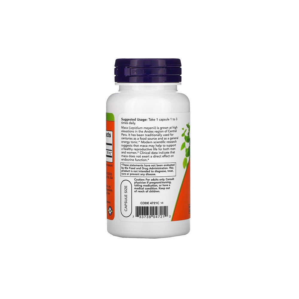 NOW Foods, Maca, 500 mg, 100
Veg Capsules