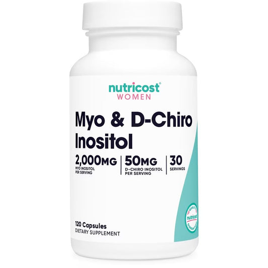 Nutricost, Women, Myo & D-Chiro Inositol, 120 Capsules