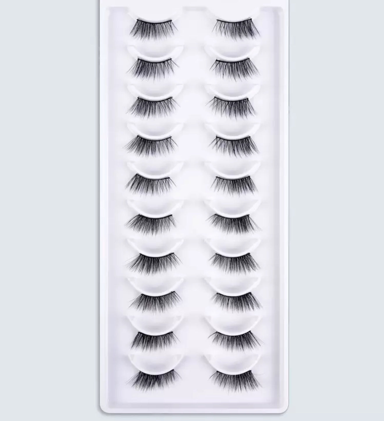 10 pairs Full false lashes Tail Elongated
Volumized Fake Eyelashes