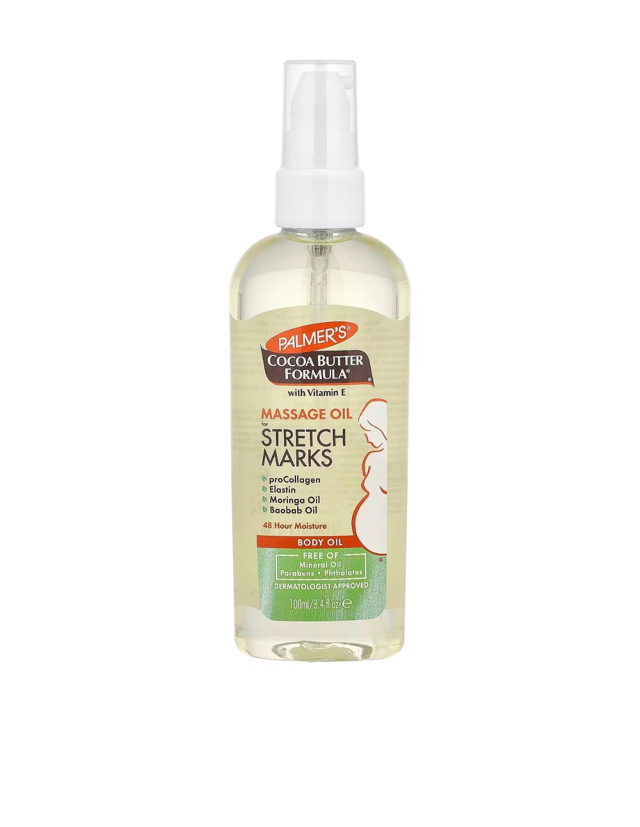Palmer's Cocoa Butter Formula® with Vitamin E, Massage Oil for Stretch Marks, 3.4 fl oz (100 ml)