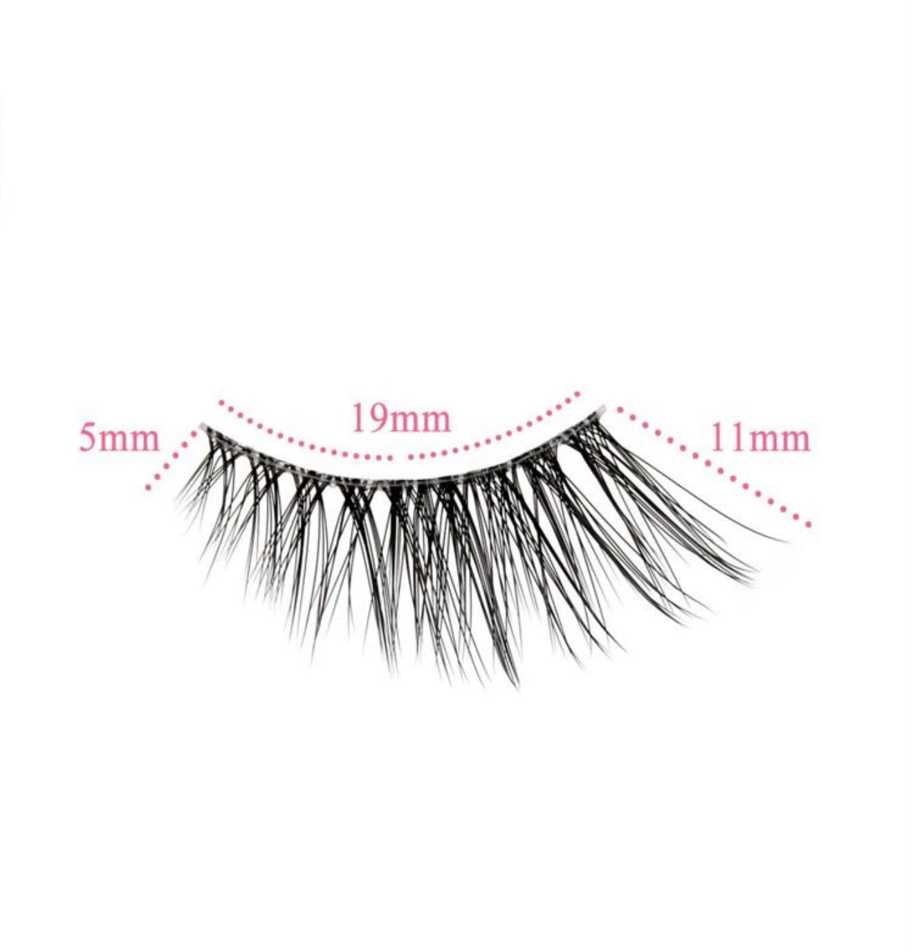 False Eyelashes, 10Pairs/Pack 11Mm Natural