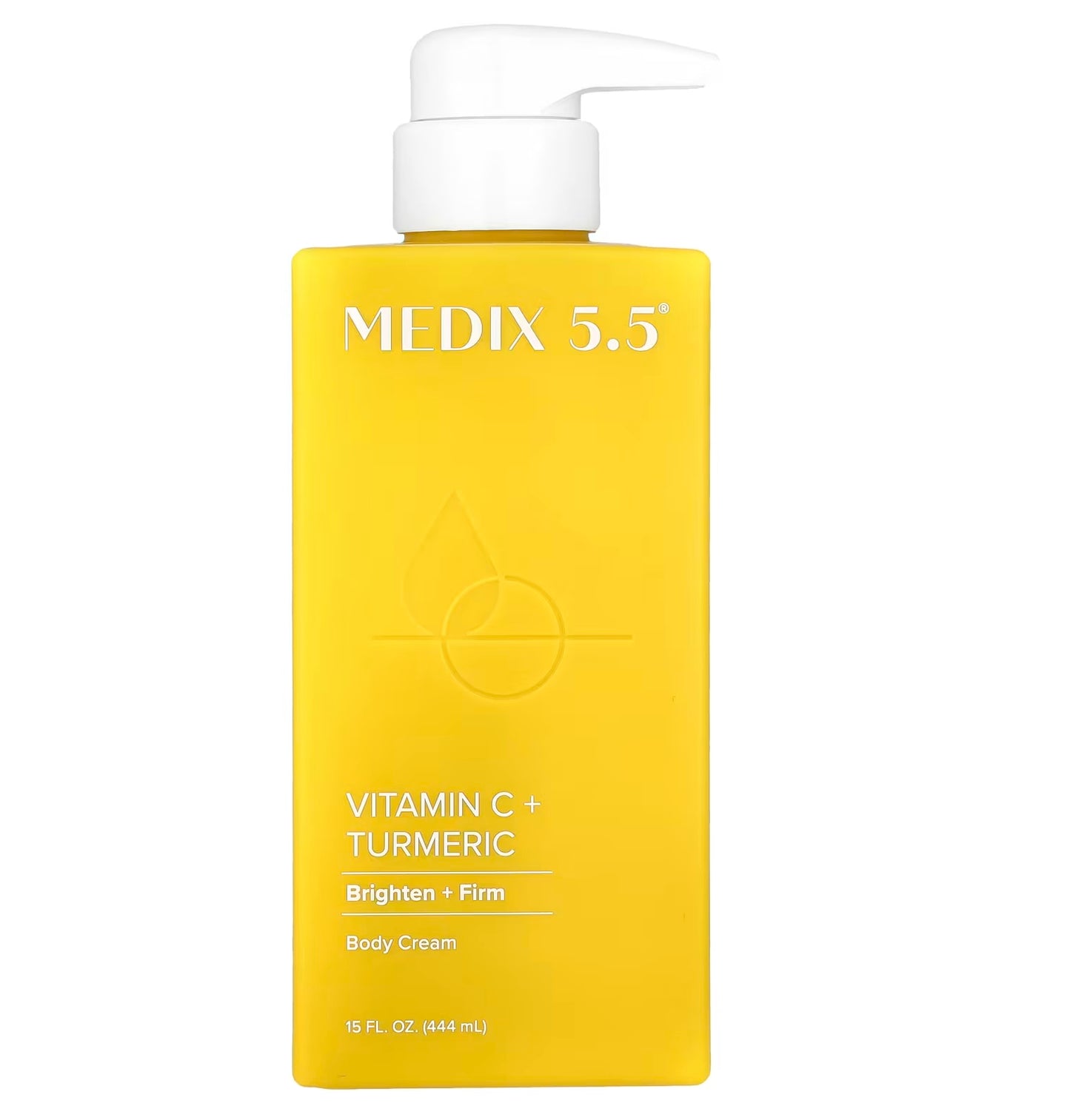 Medix 5.5
Body Cream, Vitamin C + Turmeric, 15 fl oz (444 ml)