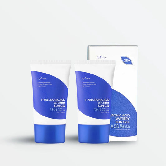 Isntree Hyaluronic Acid Watery Sun Gel Set SPF50+ PA++++ 50ml (2 Pack)
