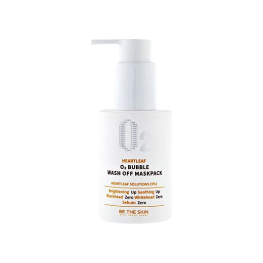 BE THE SKIN HEARTLEAF O2 BUBBLE WASH OFF MASKPACK 120G