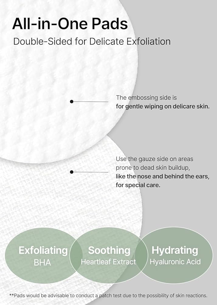 Celimax JIWOOGAE Heartleaf BHA Peeling
Pad - Tampons exfoliants