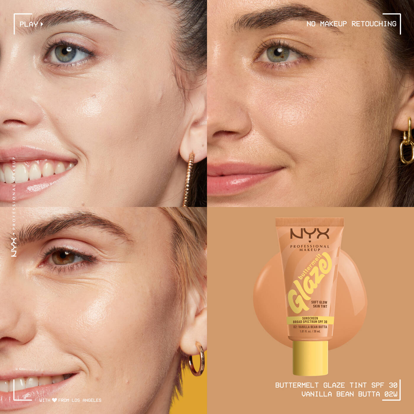 NYX Professional Makeup Buttermelt Glaze Soft Glow Skin Tint Spf 30