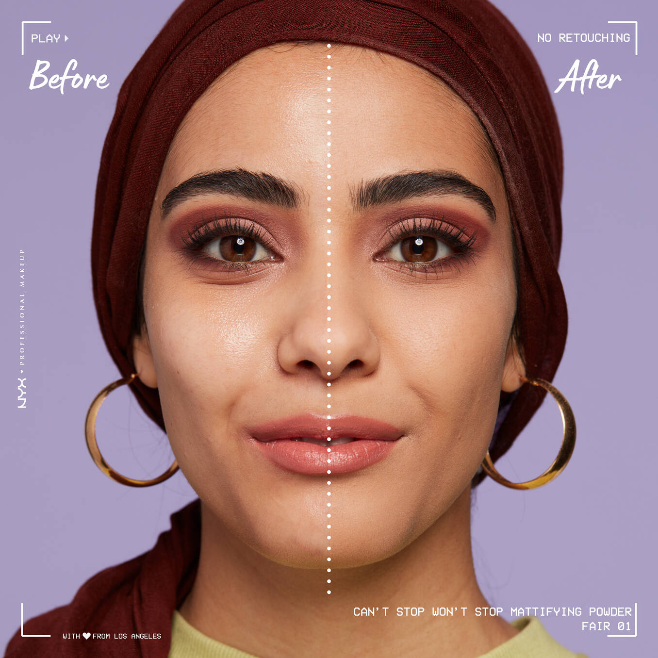 NYX Professional Makeup Can’t Stop Won’t Stop CAN'T STOP  MattIfying Pressed Powder