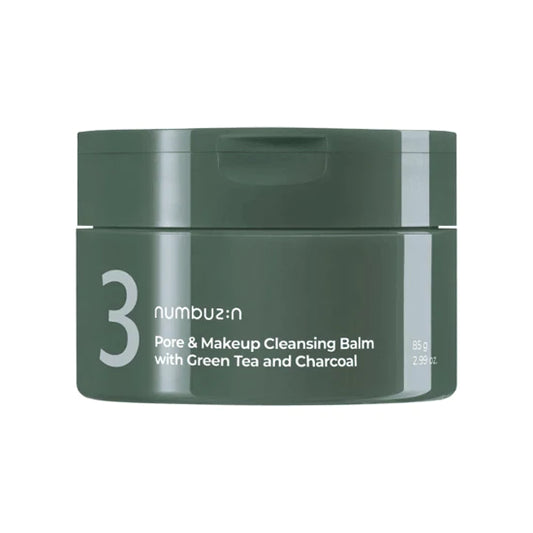 numbuzin - No.3 Pore & Makeup Cleansing Balm With Green Tea And Charcoal - Baume nettoyant [85g]