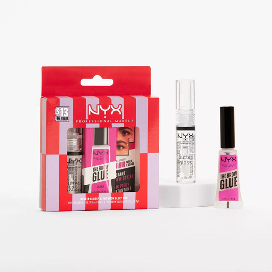NYX Professional Makeup Butter Gloss & Brow Glue Duo Kit