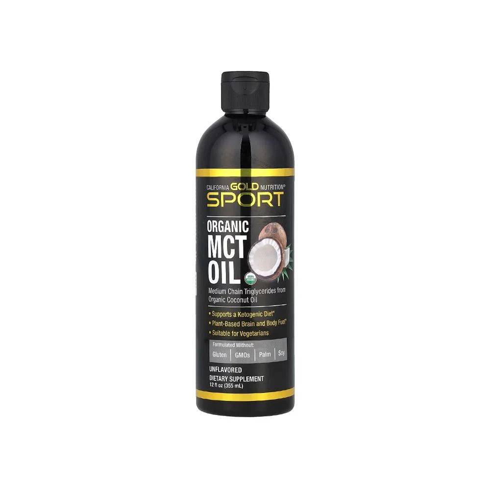 California Gold Nutrition, Organic MCT Oil, Unflavored, Dietary Supplement - 355ml