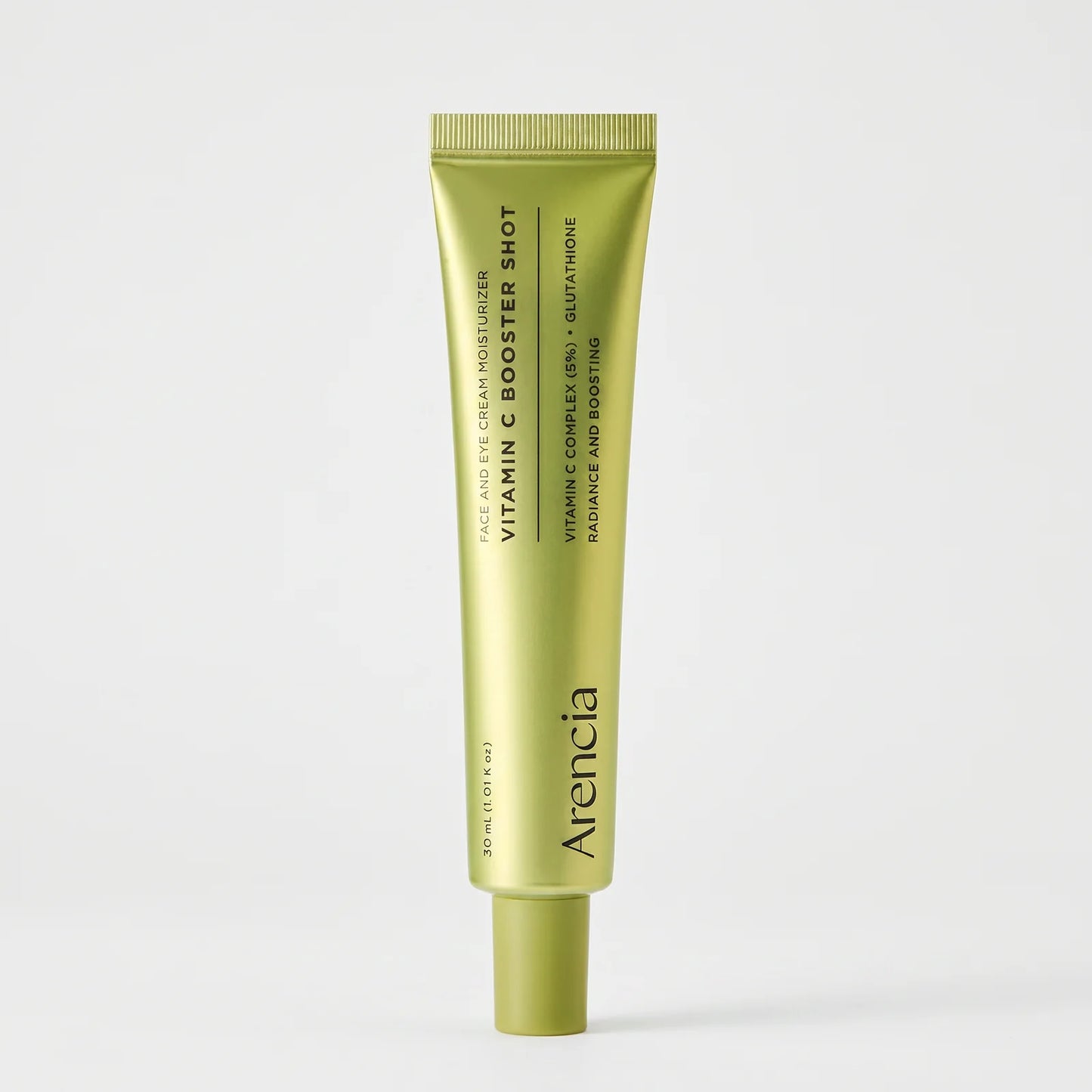 Arencia – Vitamin C Booster Shot | Crème Visage & Contour des Yeux | Complexe Vitamine C 5% + Glutathione | Éclat & Boost | 30ml