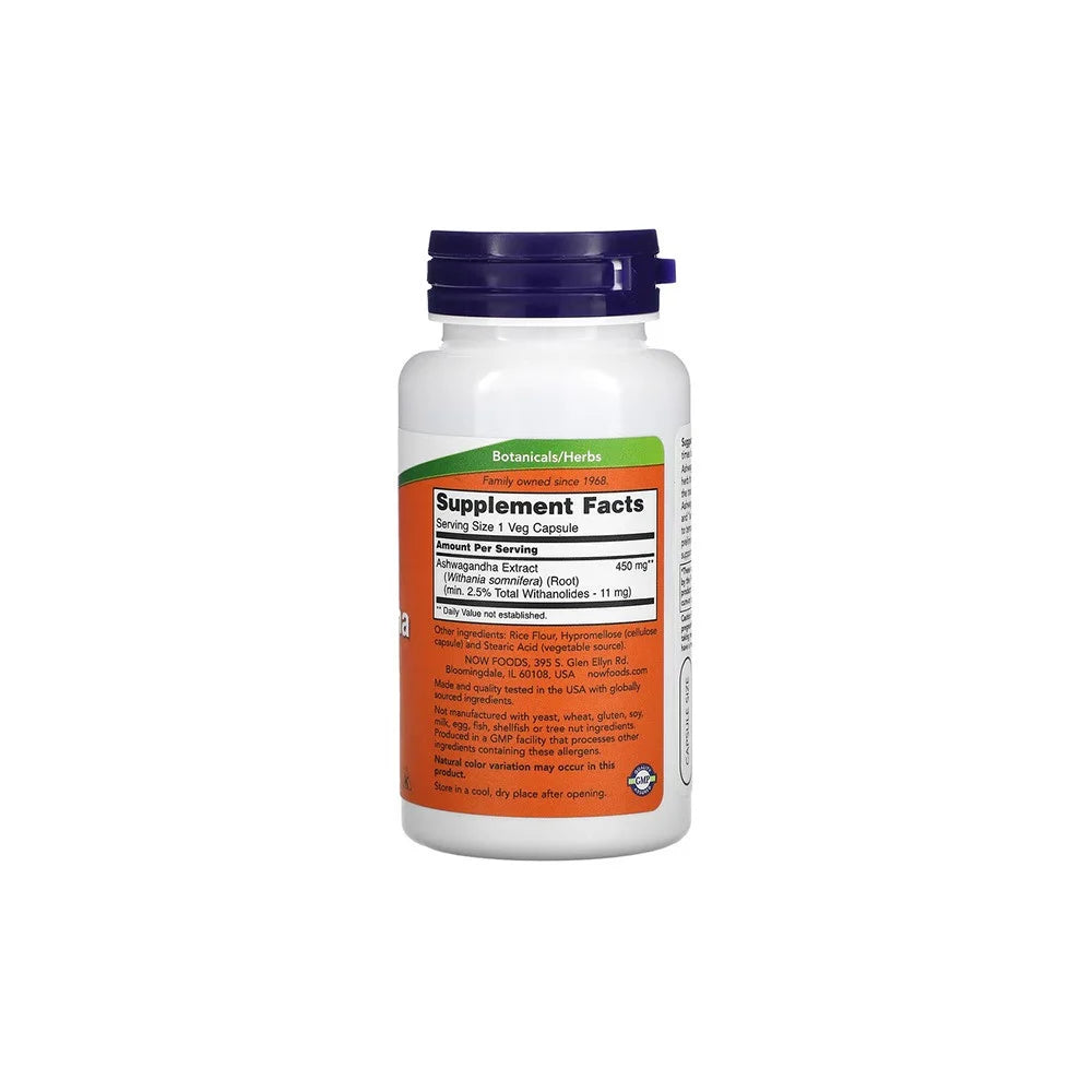 NOW Foods Ashwaganda (450mg/ 90 capsules)