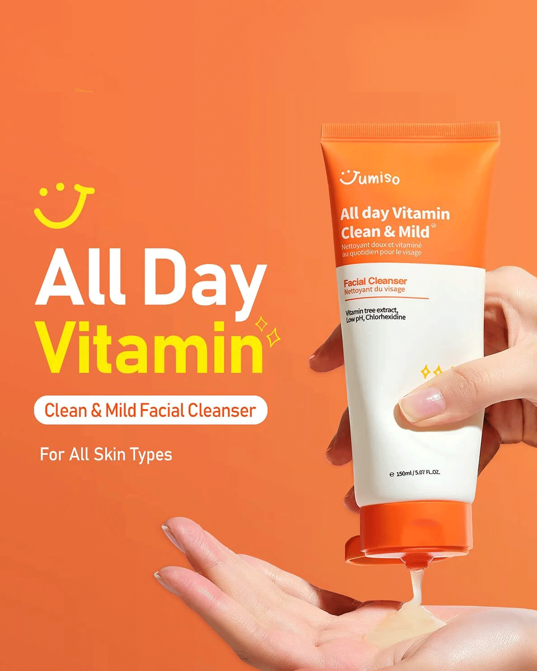 Jumiso - All Day Vitamin Clean & Mild Facial Cleanser K-bty