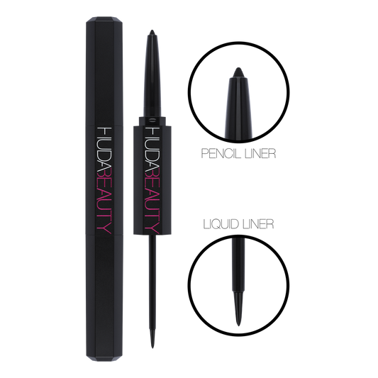 HUDA Beauty Life Liner Double Ended Eyeliner Liquid & Pencil
