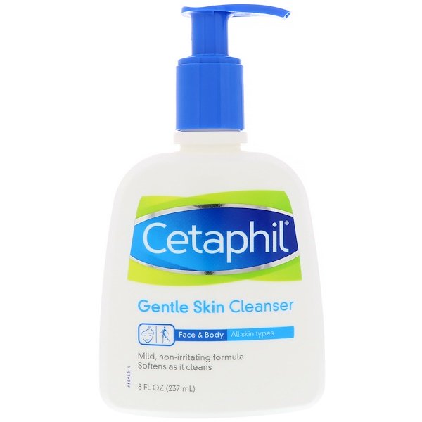 Nettoyant doux pour la peau de Cetaphil pour unisexe – Nettoyant 8 oz