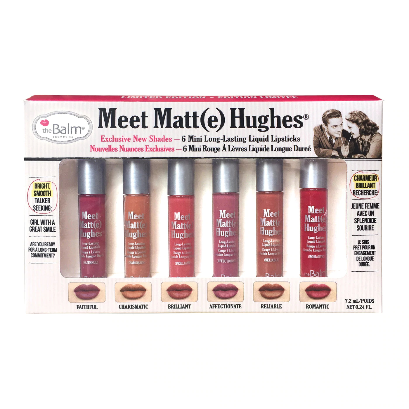 the Balm Meet Matte Hughes® Vol. 2 -- Set of 6 Mini Long-Lasting Liquid Lipsticks