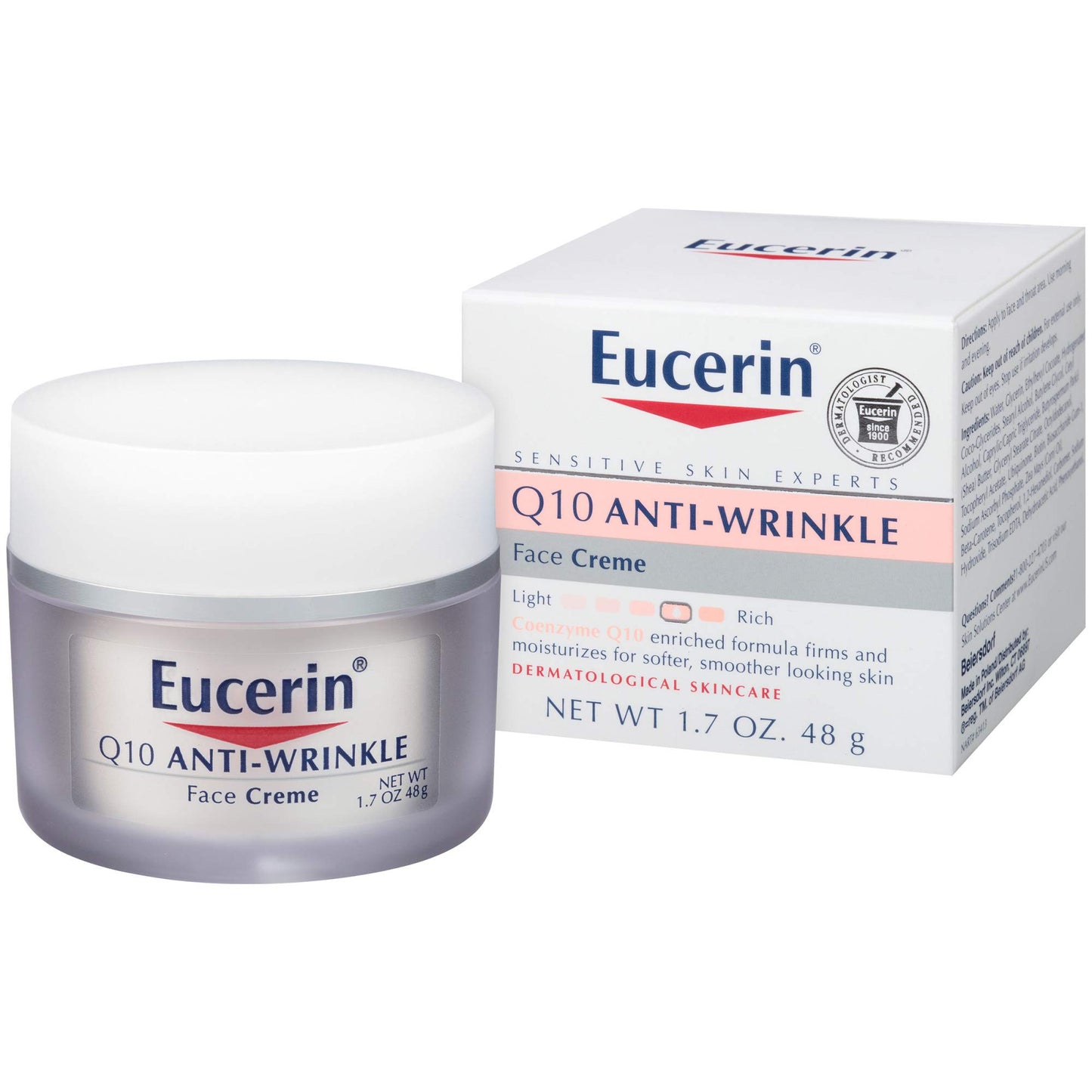 Eucerin Q10 Anti-Wrinkle Face Cream, 1.7 oz (48 g)