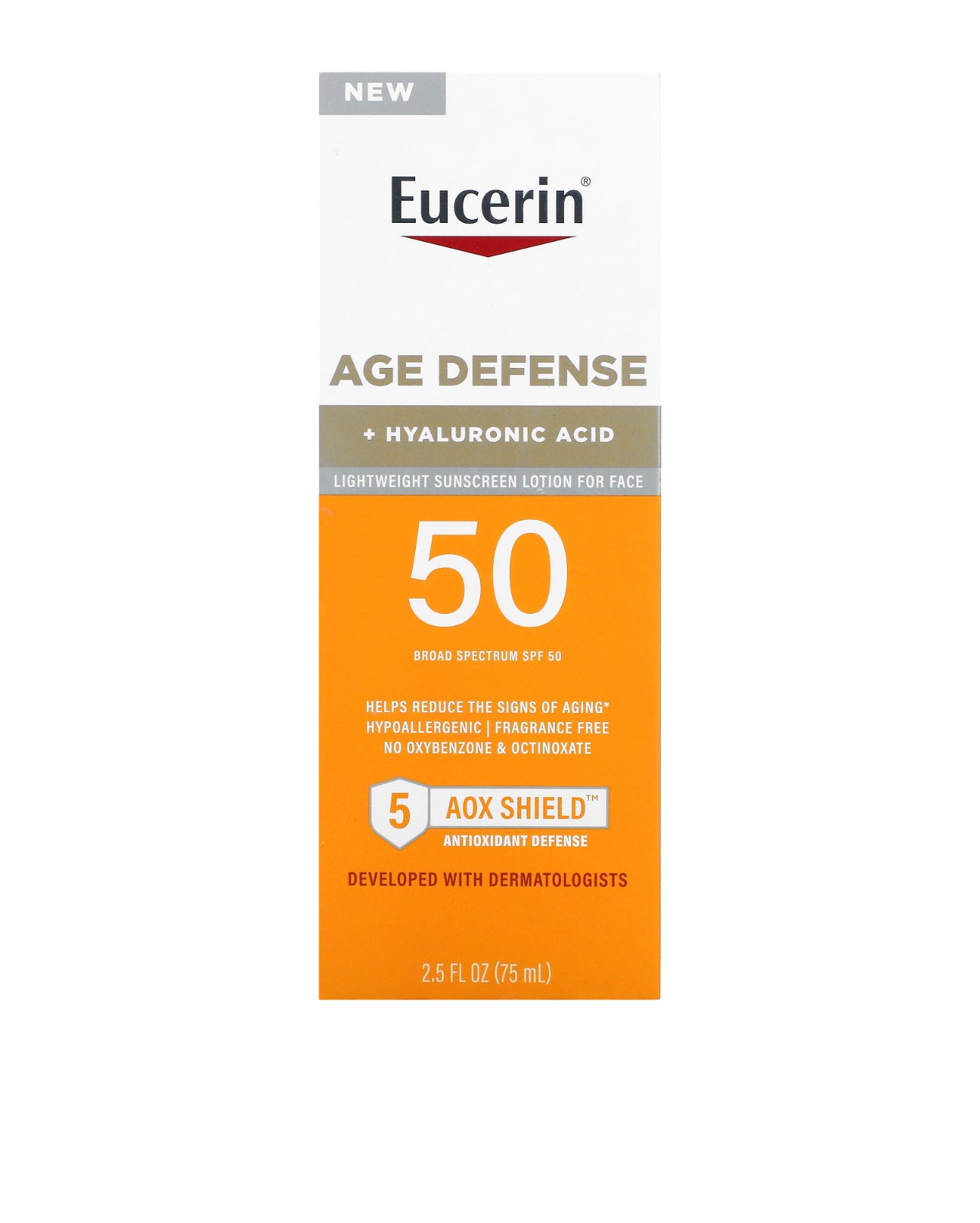 Eucerin Sun Age Defense SPF 50 Face Sunscreen Lotion